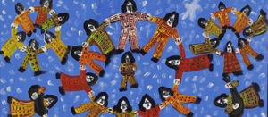 Detalhe de quadro do artista plástico Antônio Poteiro. Foto: Reprodução.