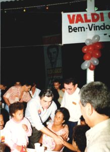 1996 04 26   Valdi Camarcio em festa do cand. Luis Cesar na ASCOM